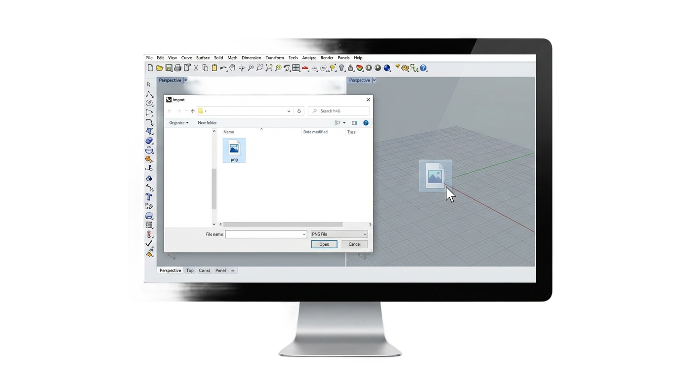 how to import png in rhino PNG transparent background