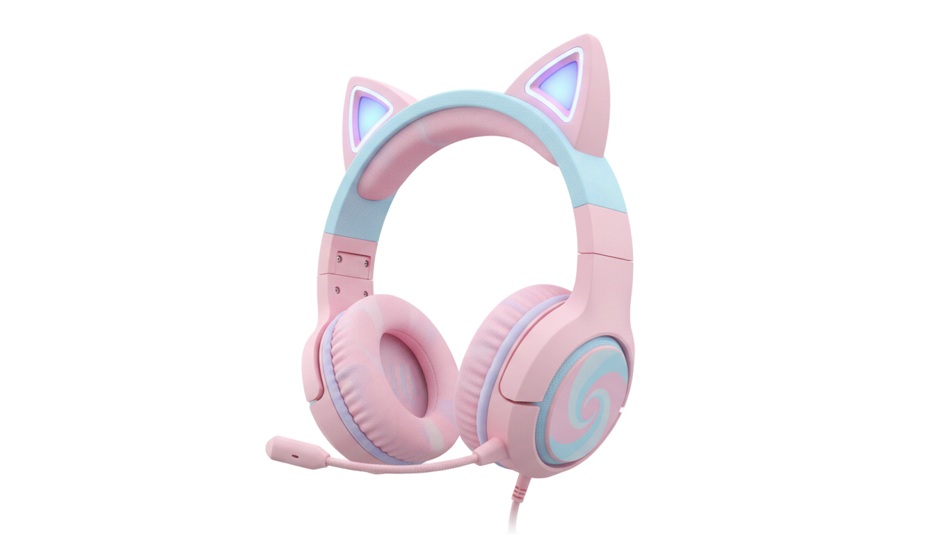 cat headphones png PNG transparent background