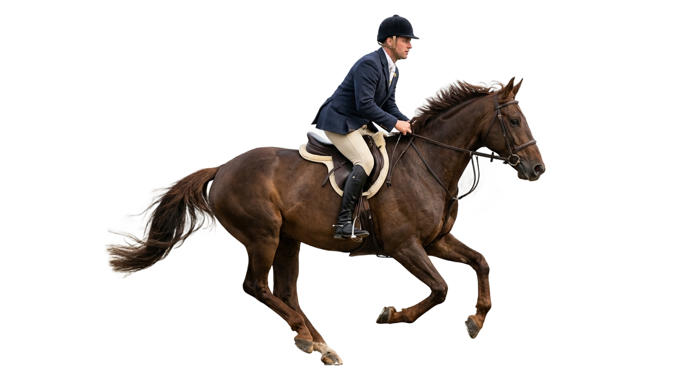 man riding horse png PNG transparent background