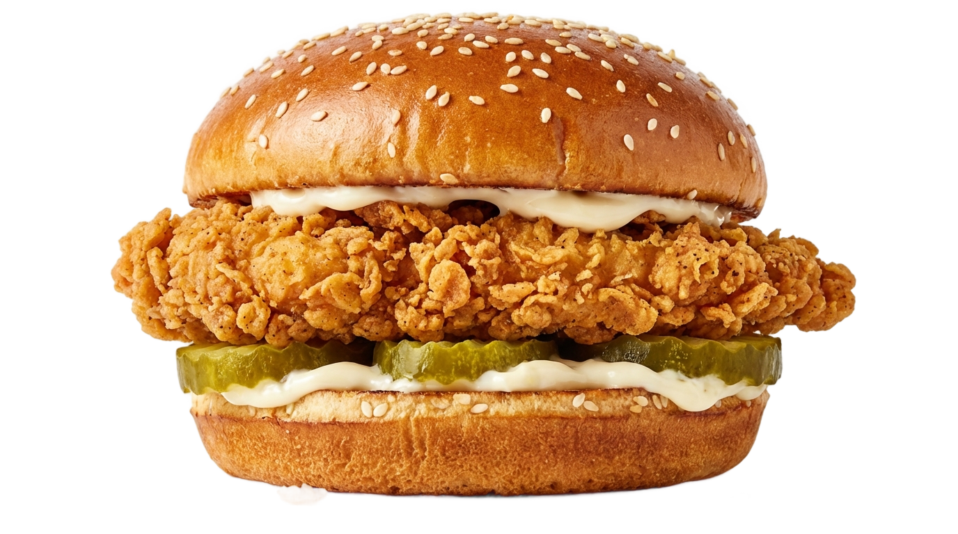 popeyes chicken sandwich png PNG transparent background