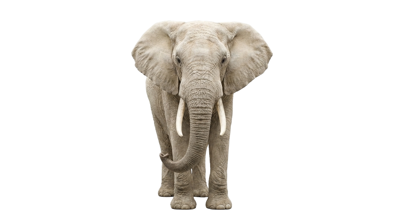 white elephant png PNG transparent background