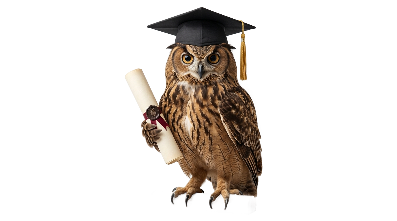 graduation owl png PNG transparent background