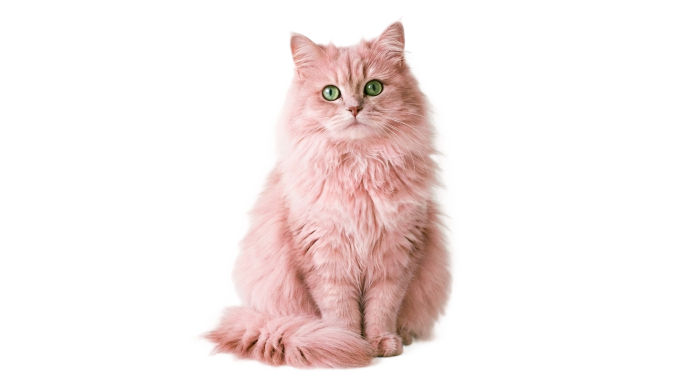 pink cat png PNG transparent background