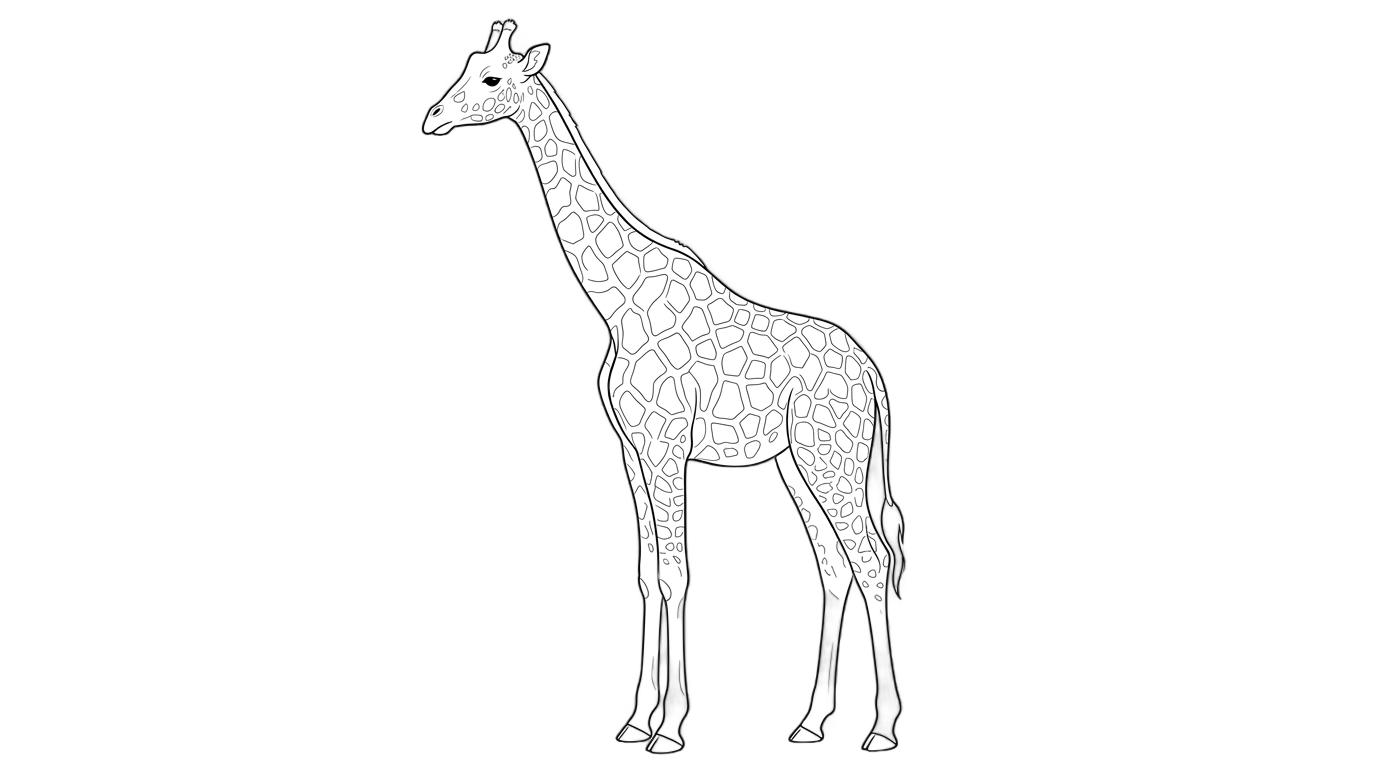 giraffe outline png PNG transparent background