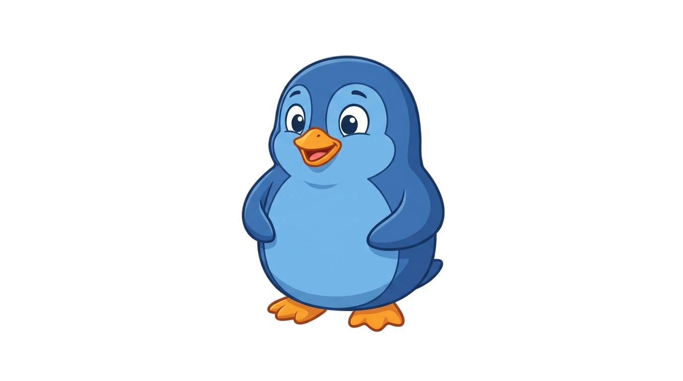 blue penguin club penguin png PNG transparent background