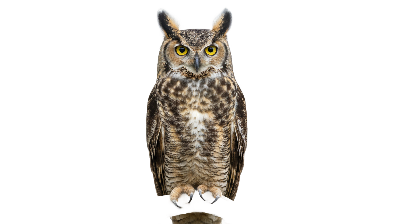 great horned owl png PNG transparent background