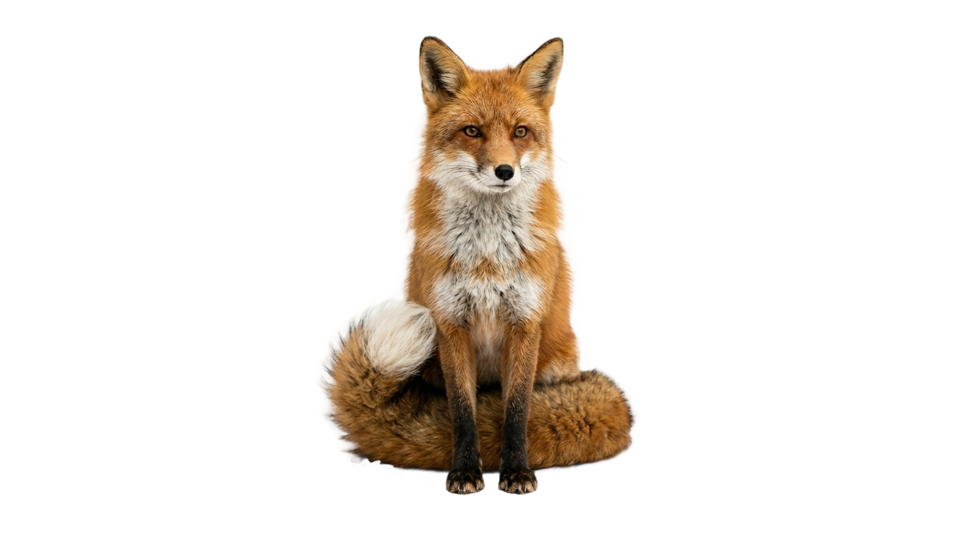 woodland fox png PNG transparent background