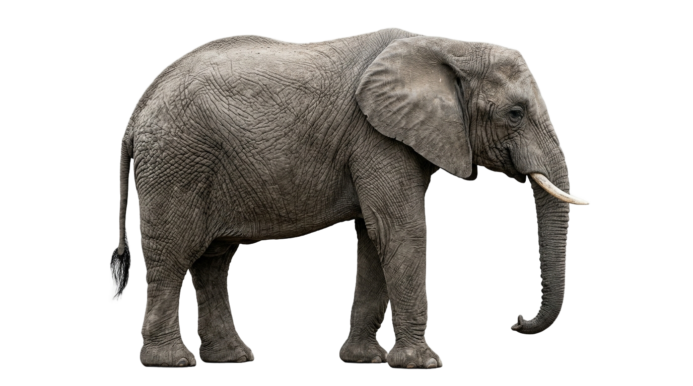 elephant side view png PNG transparent background