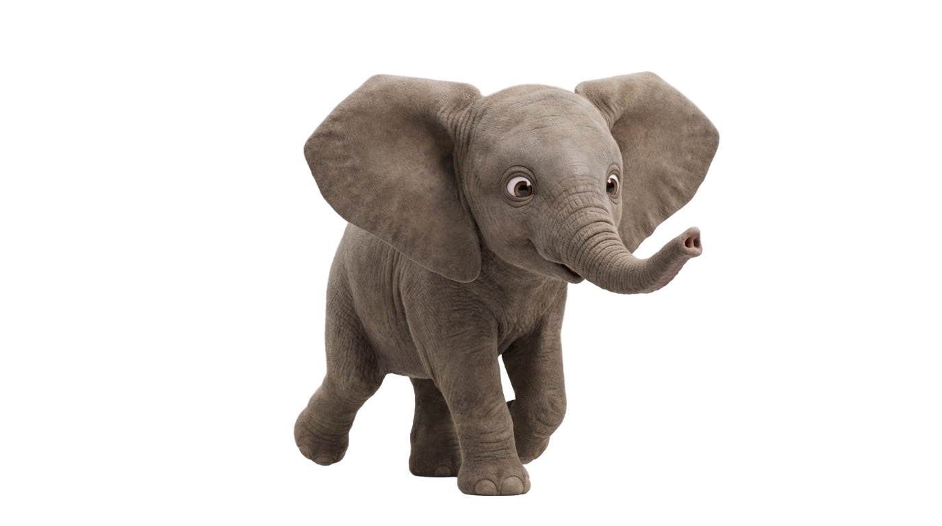 cartoon baby elephant png PNG transparent background