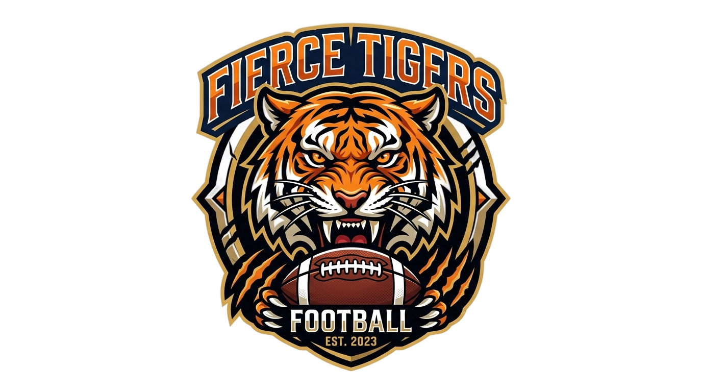 tiger football logo png PNG transparent background