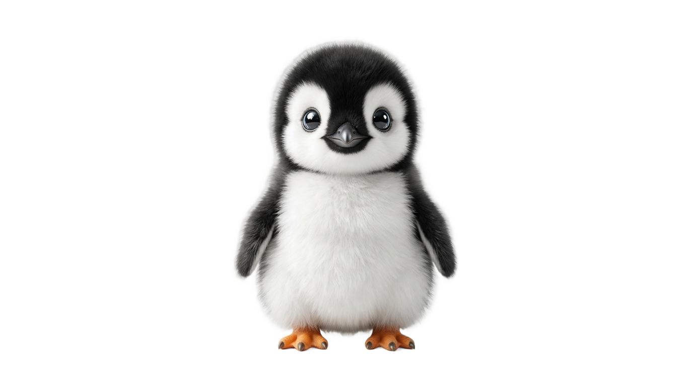 cute penguin cartoon png PNG transparent background