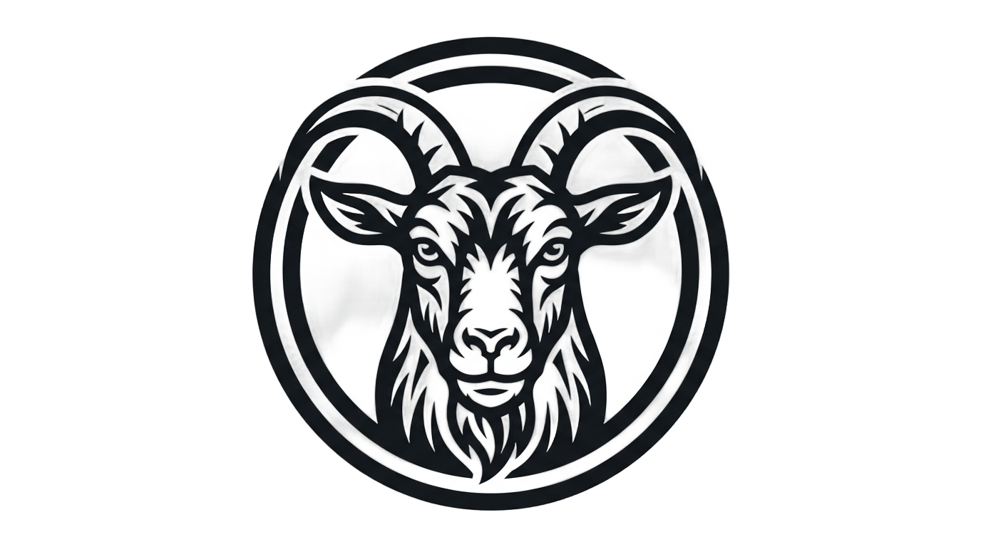 canal goat logo png PNG transparent background