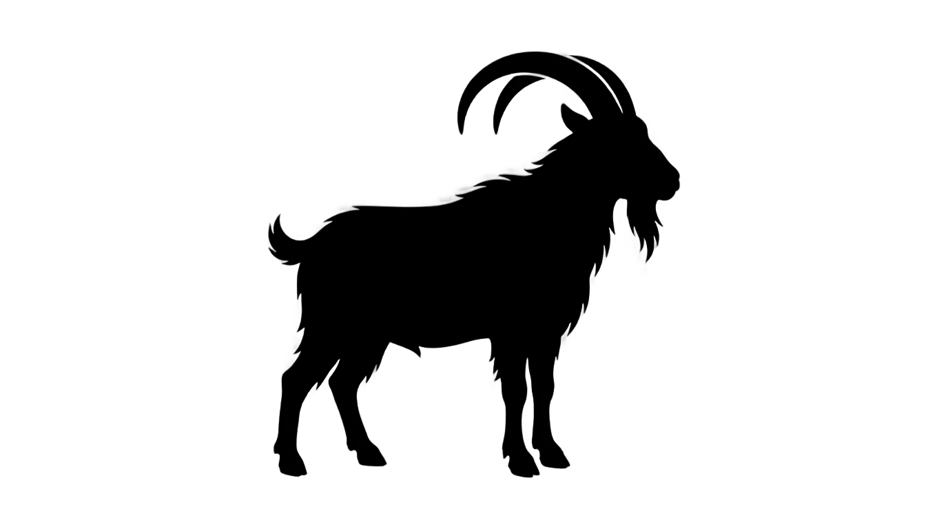 show goat silhouette png PNG transparent background