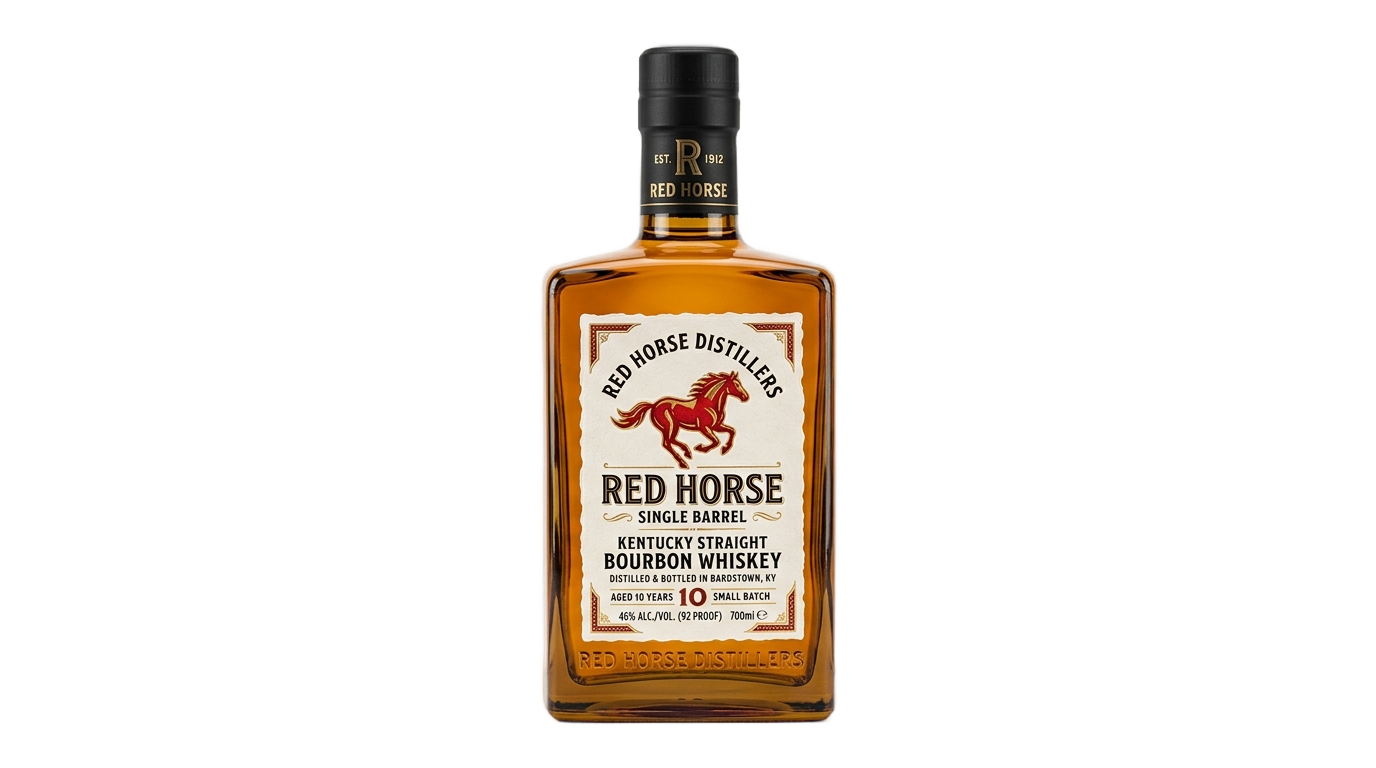 red horse bottle png PNG transparent background