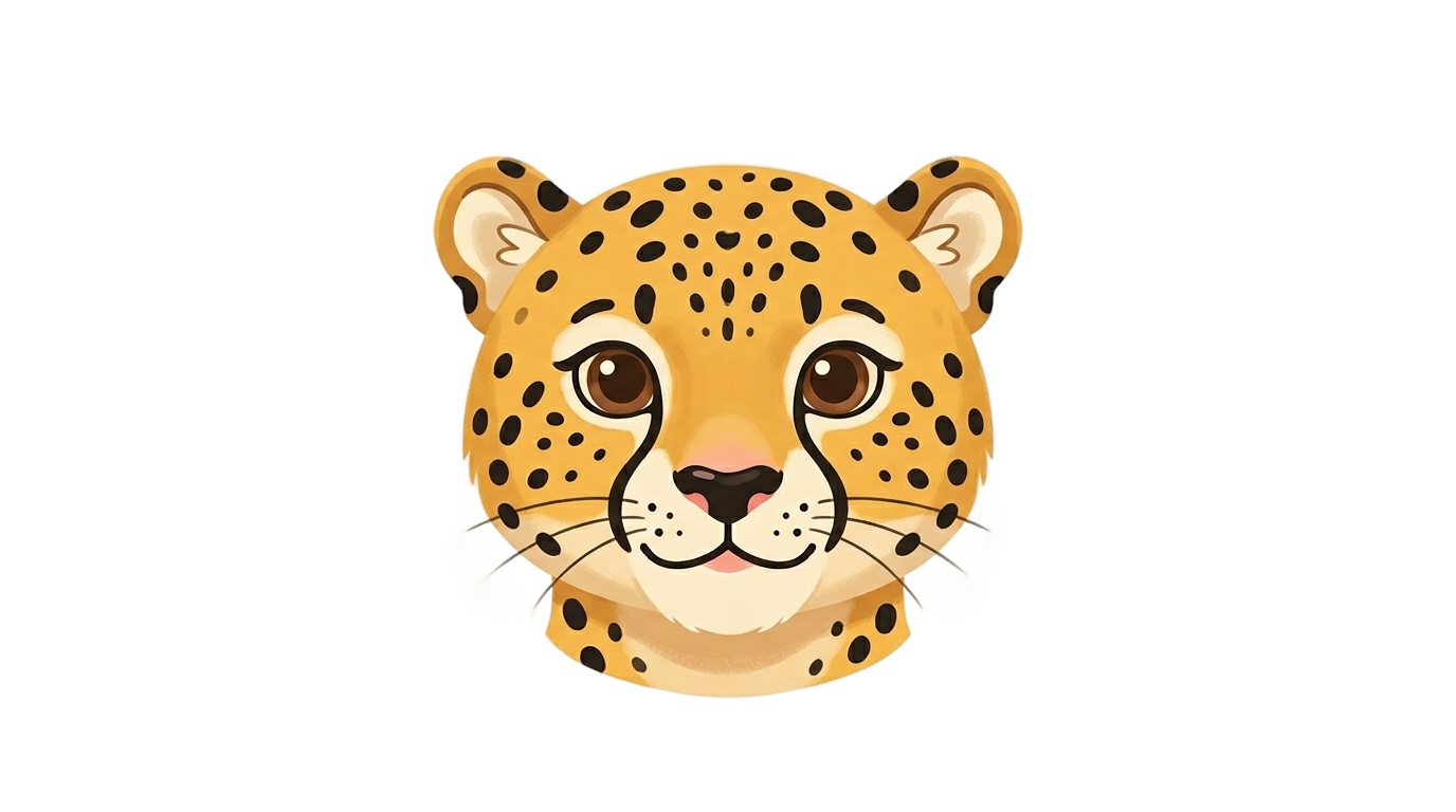 cheetah emoji png PNG transparent background