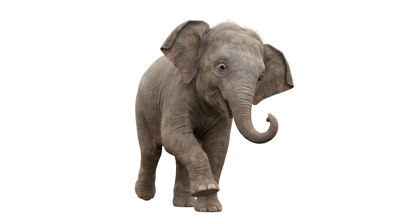 cartoon baby elephant png PNG transparent background