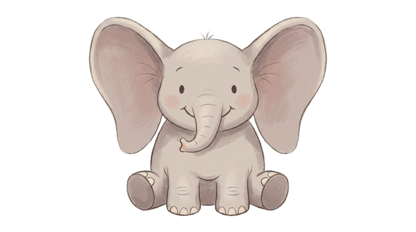 baby elephant clipart png PNG transparent background