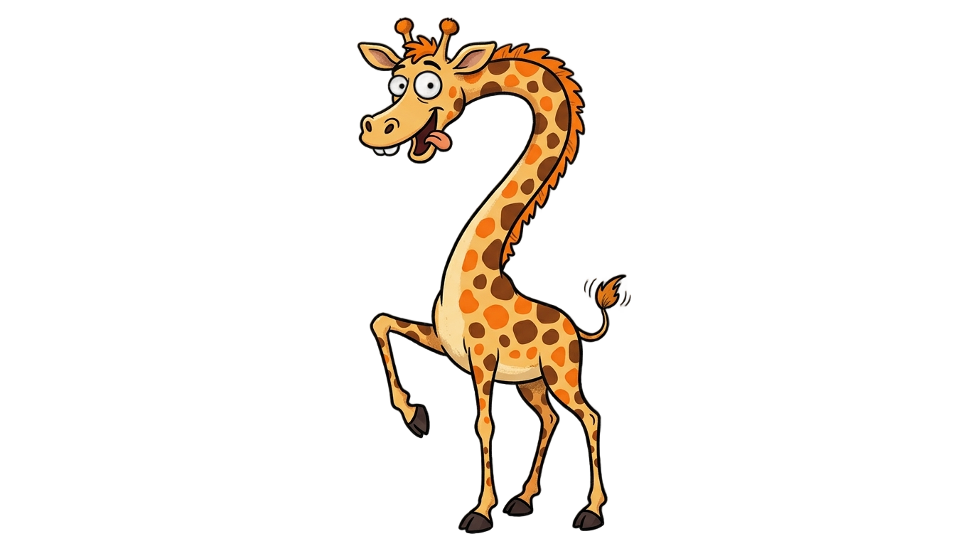 funny giraffe png PNG transparent background