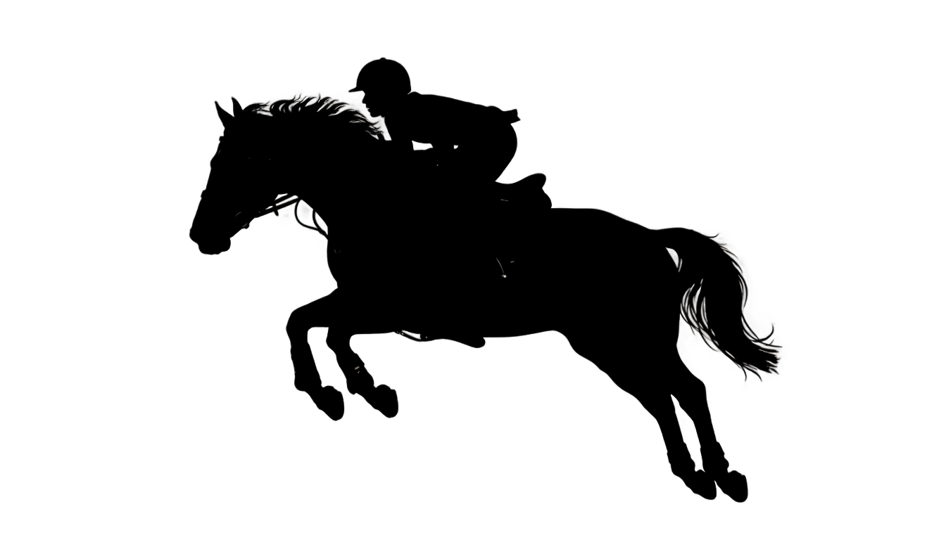 horse jumping silhouette png PNG transparent background