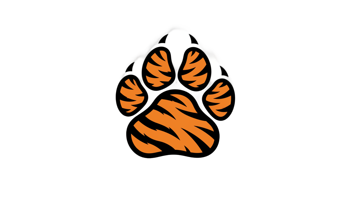 tiger paw logo png PNG transparent background