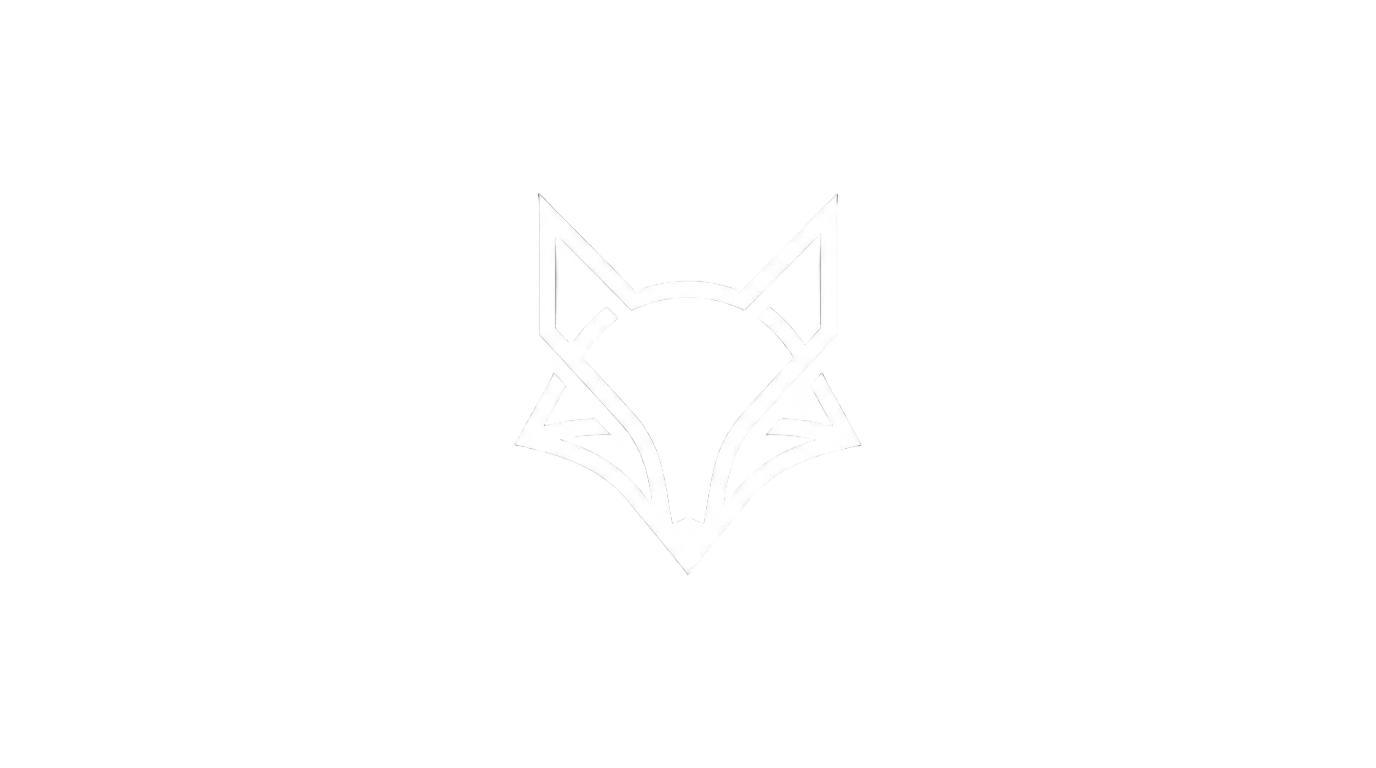 fox logo white png PNG transparent background