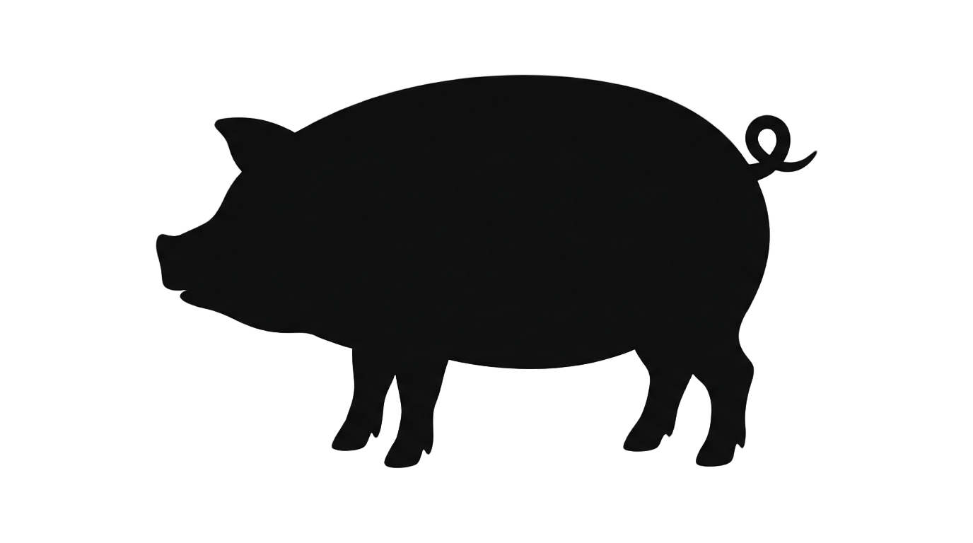 pig png black PNG transparent background