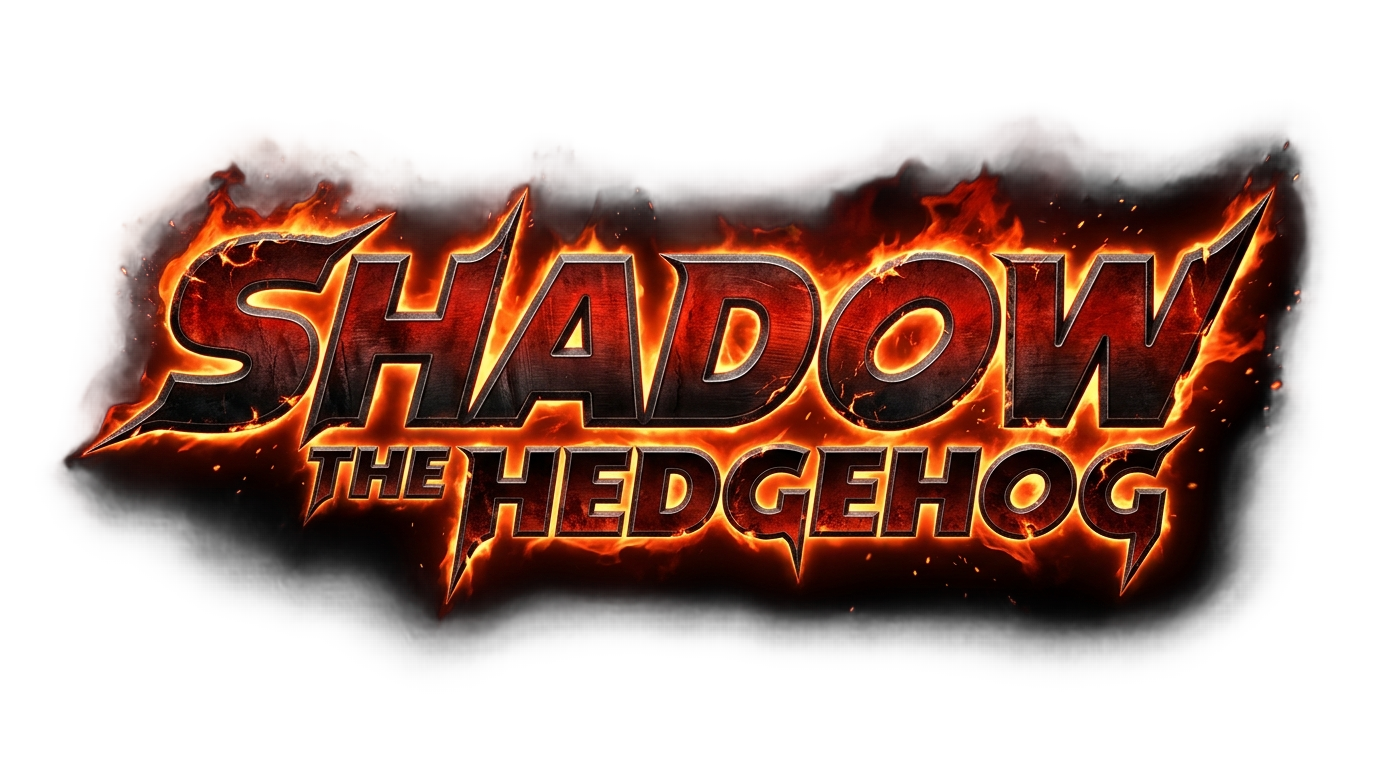 shadow the hedgehog game logo png PNG transparent background