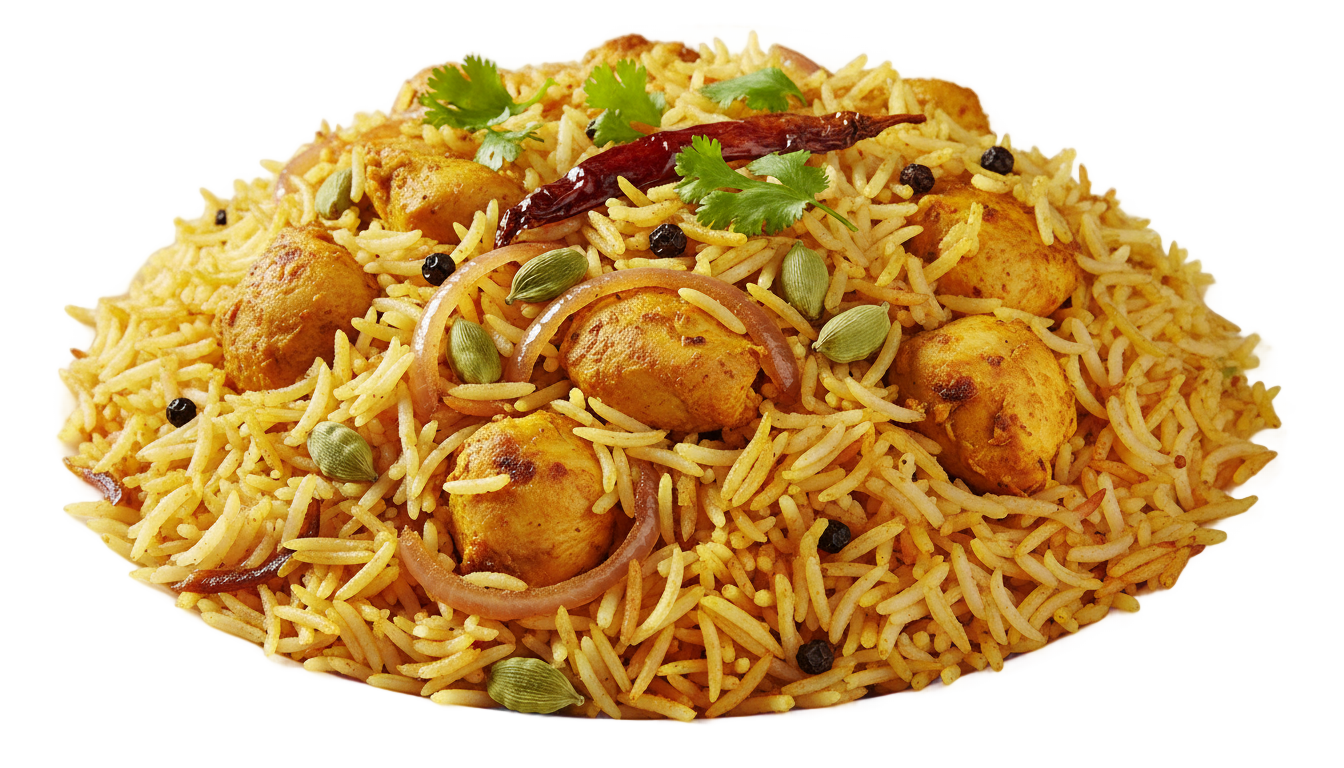 chicken biryani png PNG transparent background