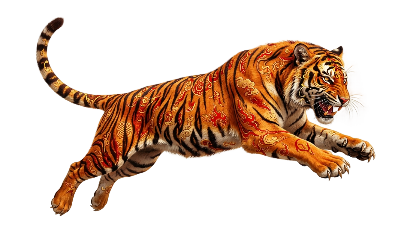 lunar new year tiger png PNG transparent background