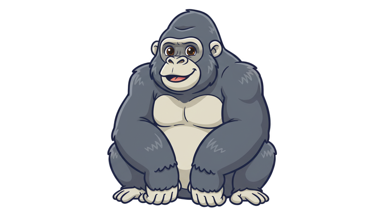 gorilla clipart png PNG transparent background