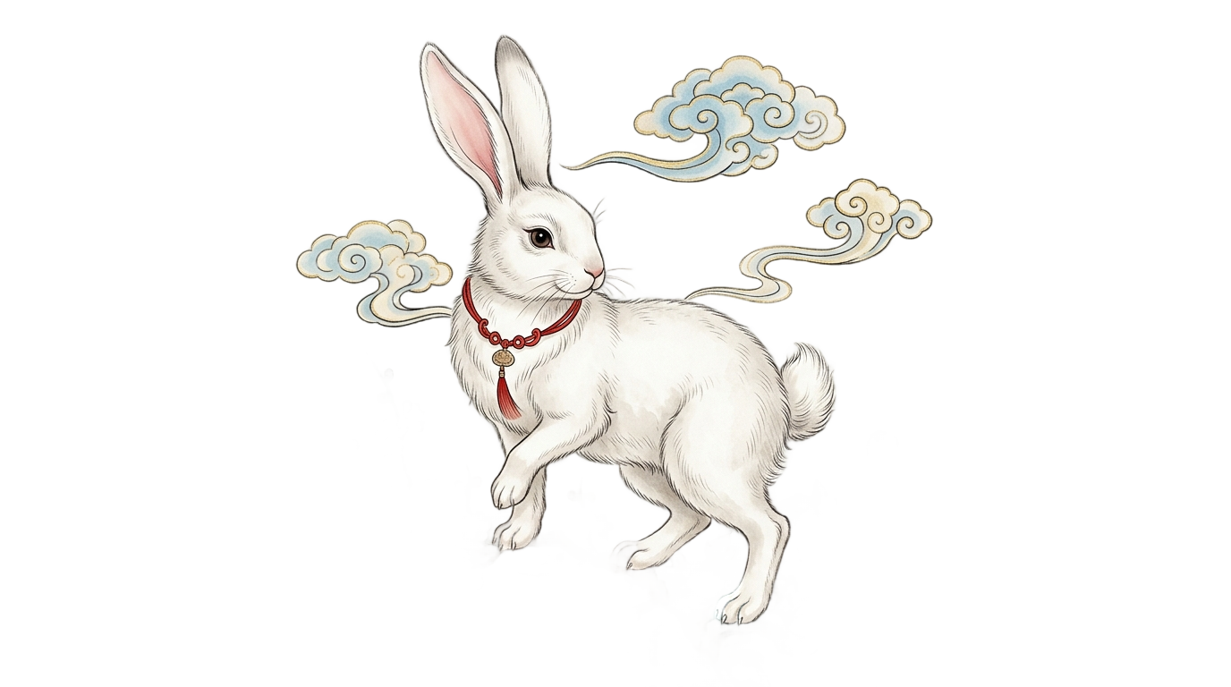 chinese rabbit png PNG transparent background