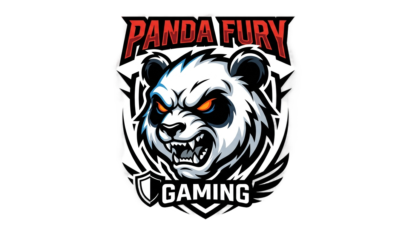 panda gaming logo png PNG transparent background