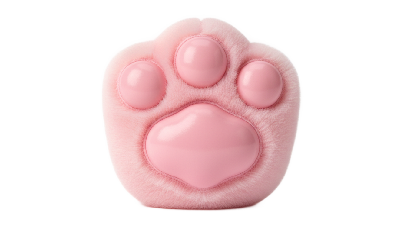 kawaii cat paw png PNG transparent background