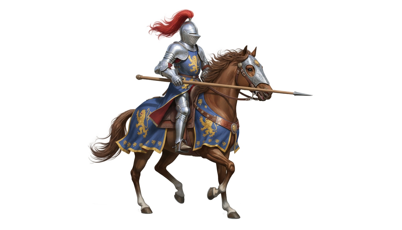 knight on horse png PNG transparent background