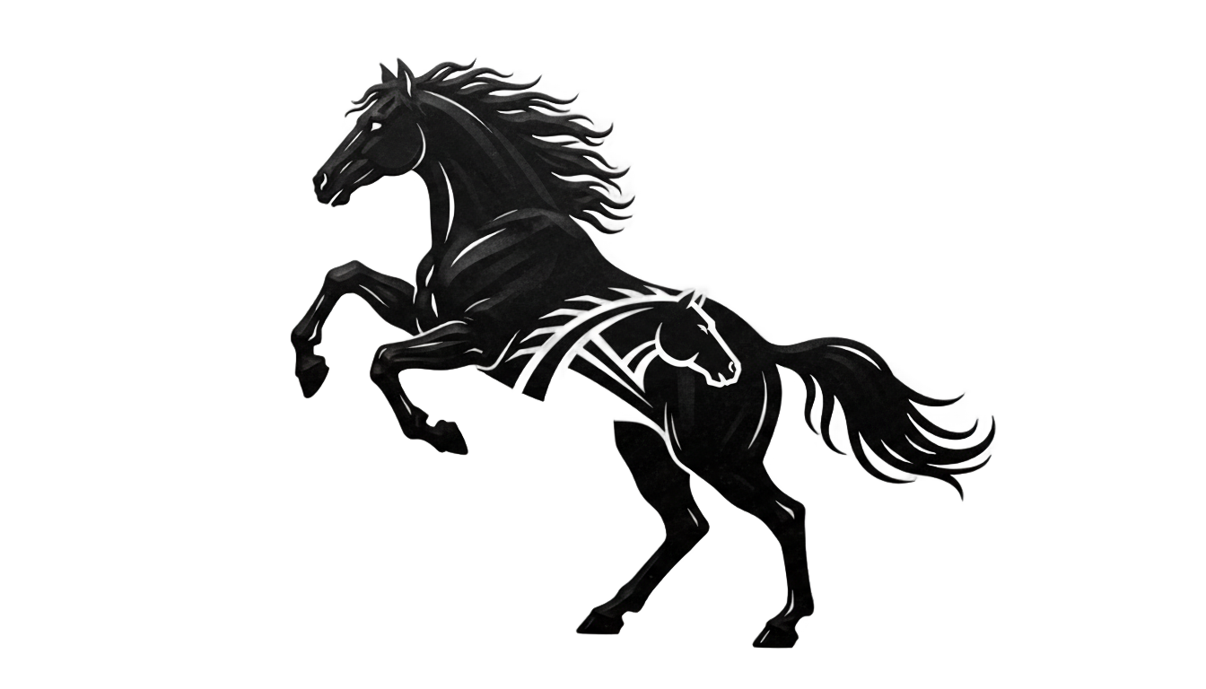 mustang horse logo png PNG transparent background