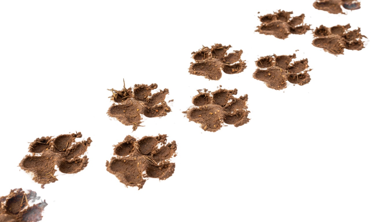 dog paw prints png PNG transparent background
