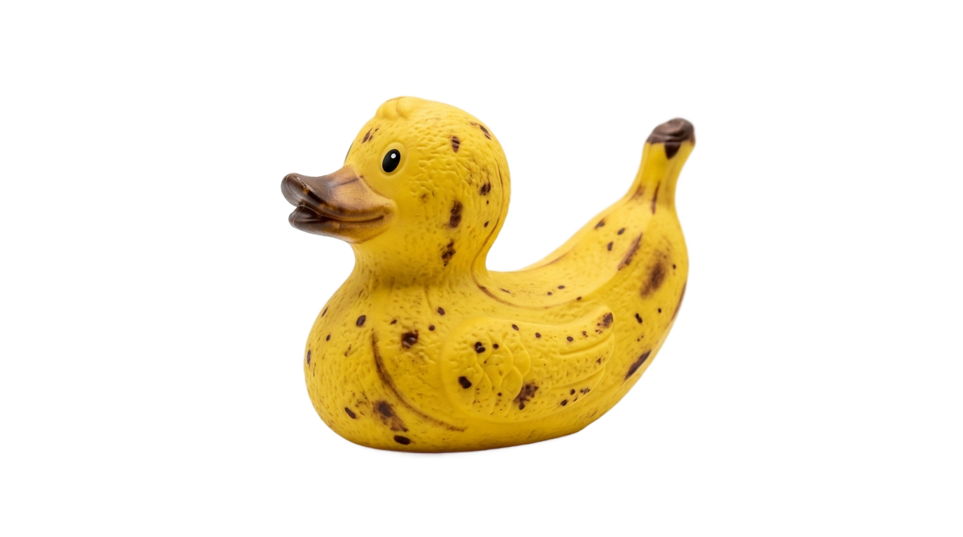 banana duck png PNG transparent background