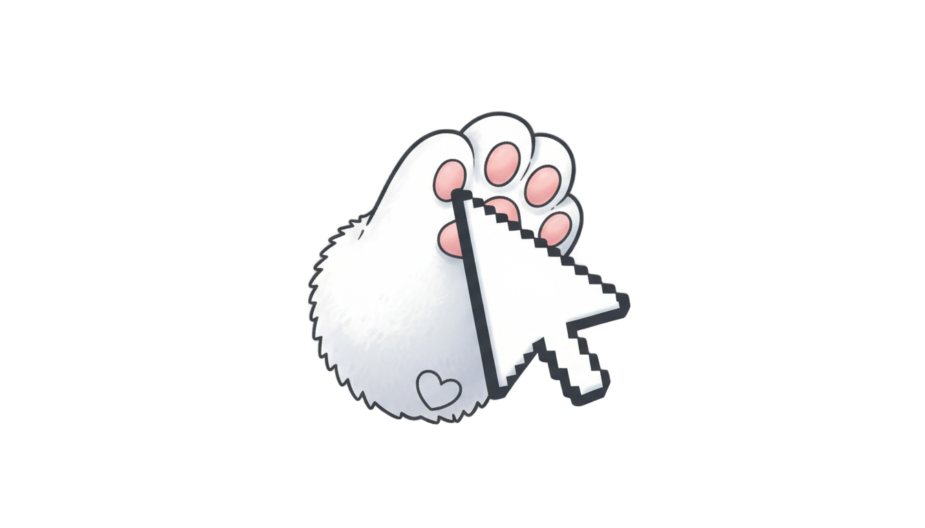 cat paw cursor png PNG transparent background