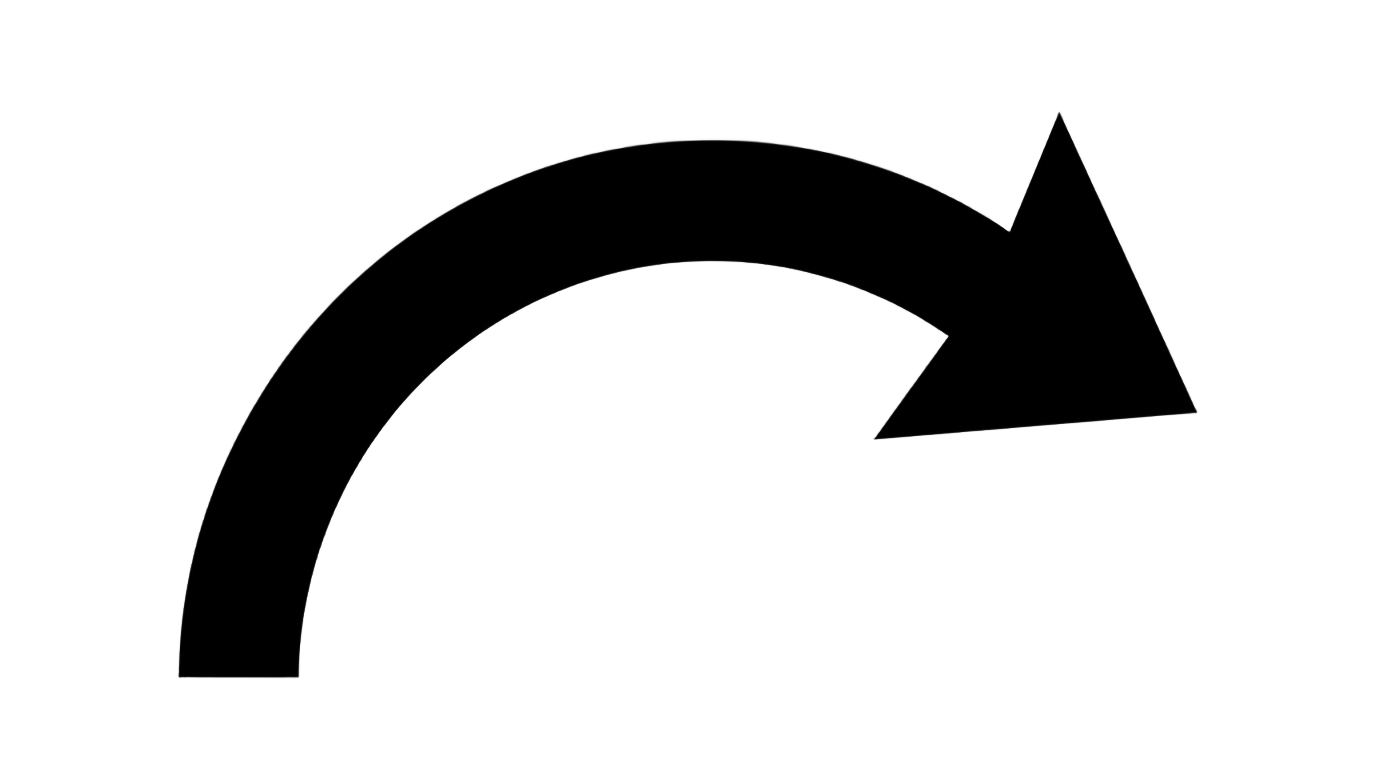 right curved arrow png PNG transparent background