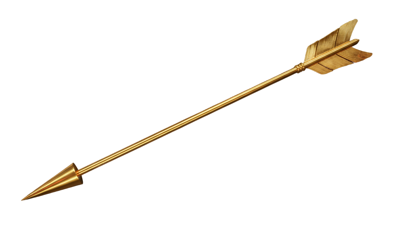 gold arrow png PNG transparent background