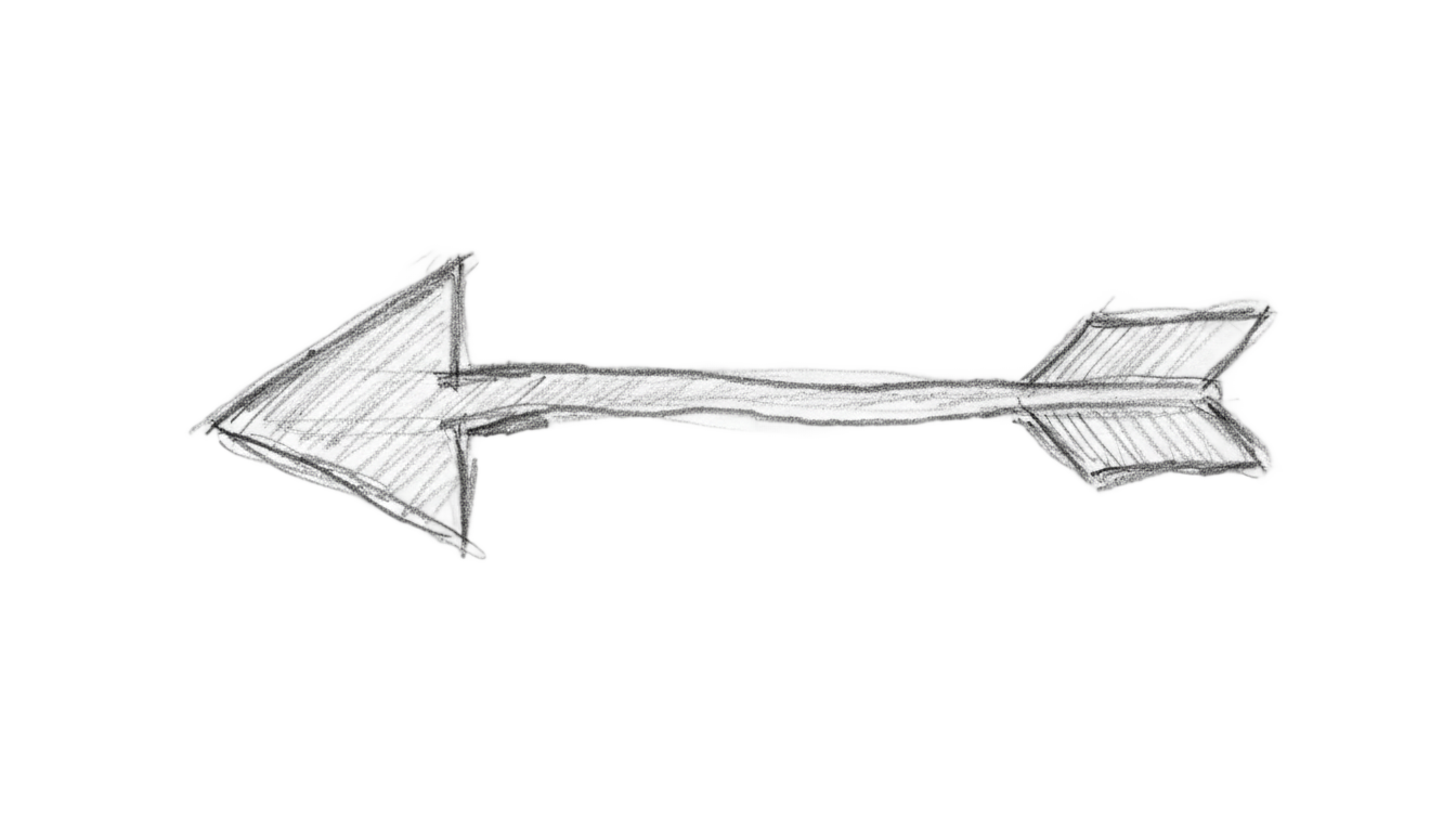 sketched arrow png PNG transparent background
