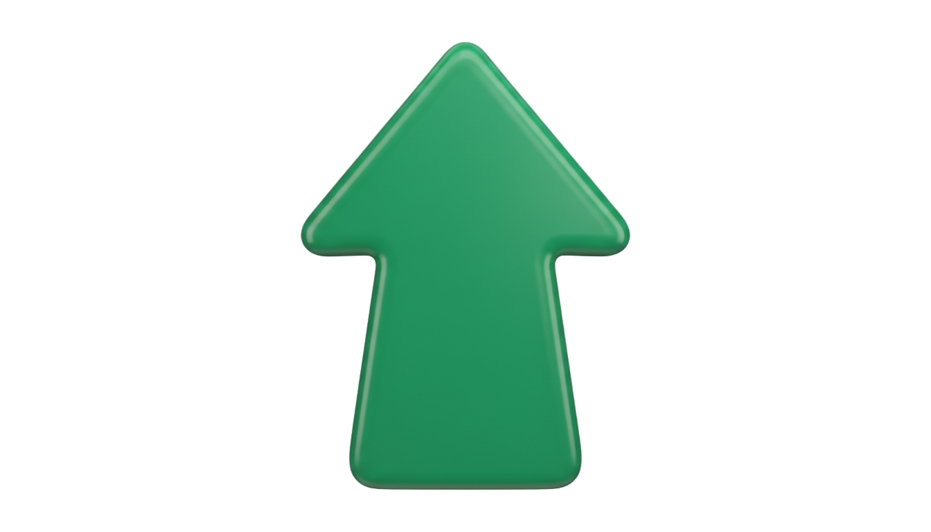 green up arrow png PNG transparent background