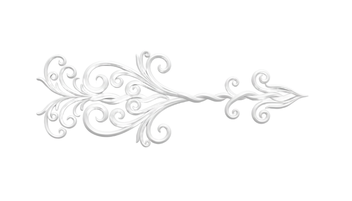 swirly white arrow png PNG transparent background