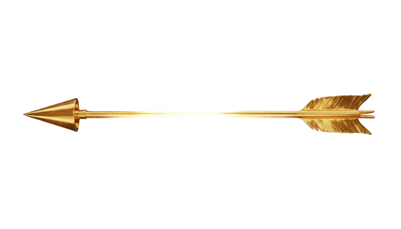 gold arrow png PNG transparent background