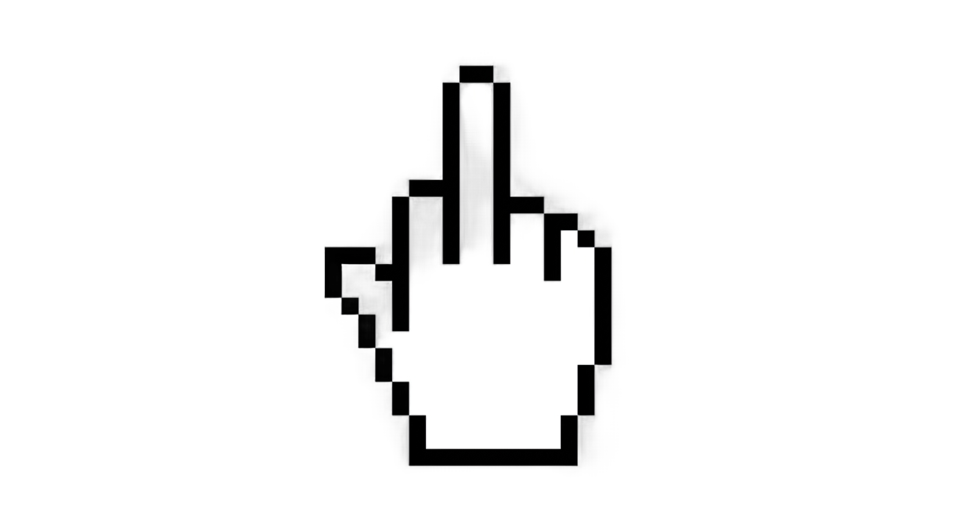 middle finger mouse cursor png PNG transparent background