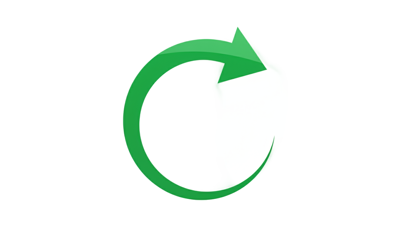curved green arrow png PNG transparent background