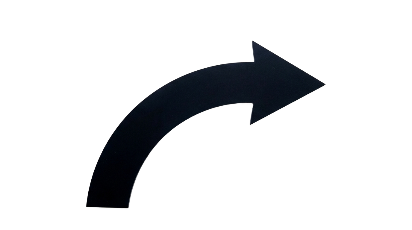 curved arrow png PNG transparent background