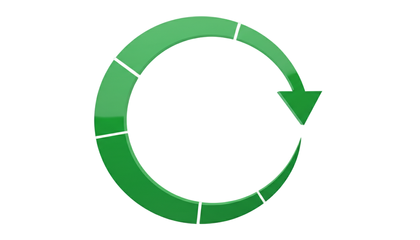 curved green arrow png PNG transparent background