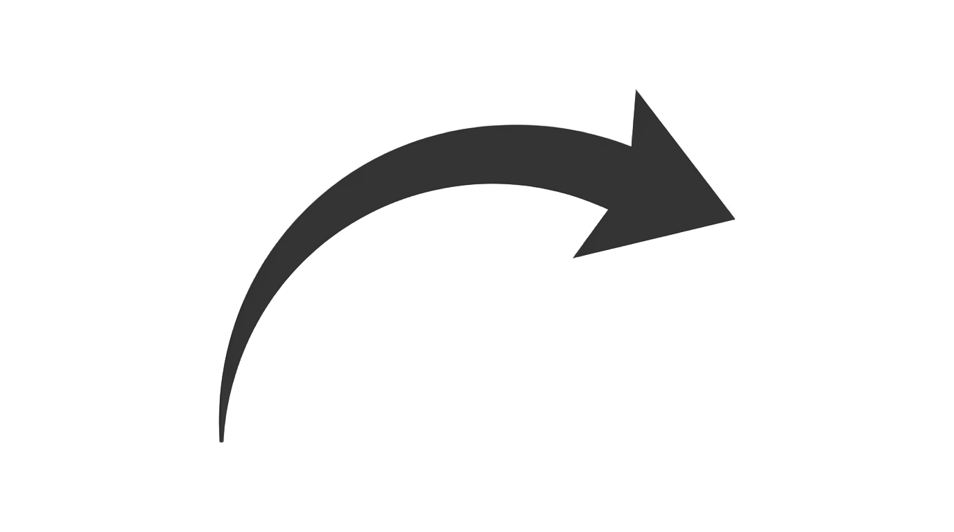 small curved arrow png PNG transparent background