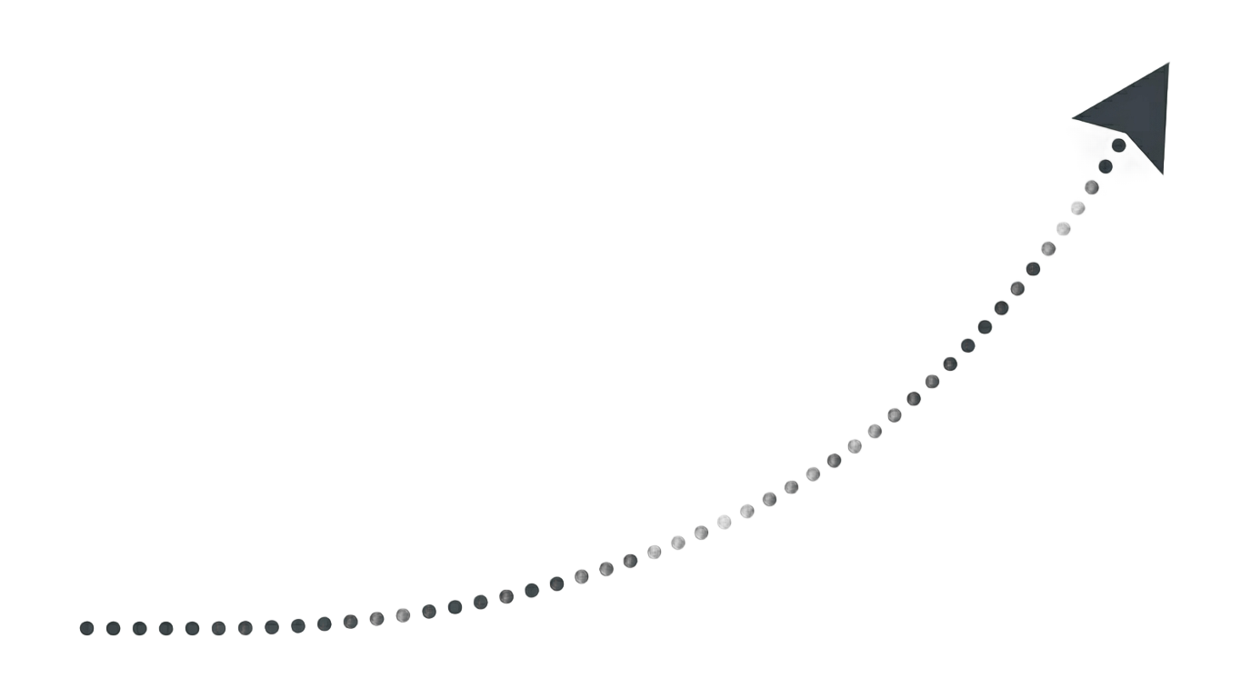 dotted curved arrow png PNG transparent background